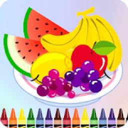 Fruit and Vegetables Coloring for kids