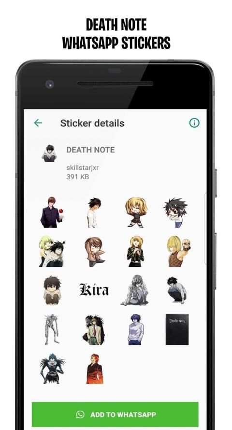 Death Note Whatsapp Sticker screenshot 4