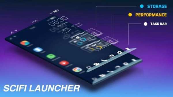 Sci Fi Launcher screenshot 1