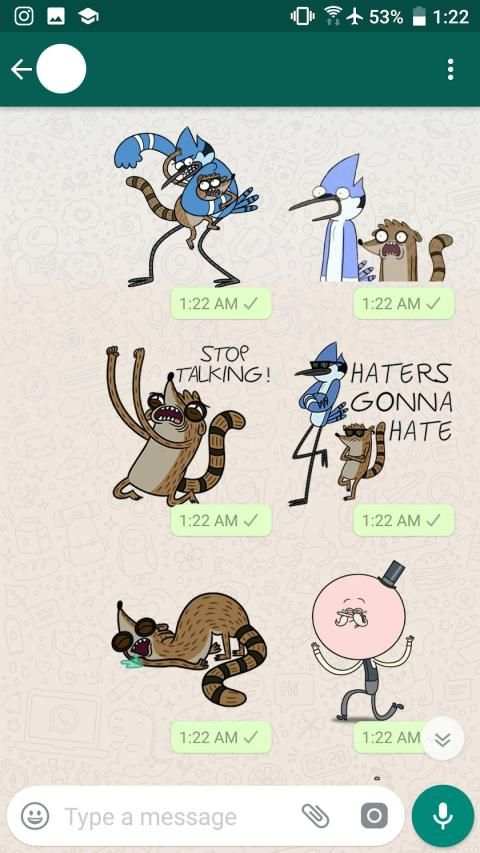 Regular Show Stickers for WhatsApp screenshot 2