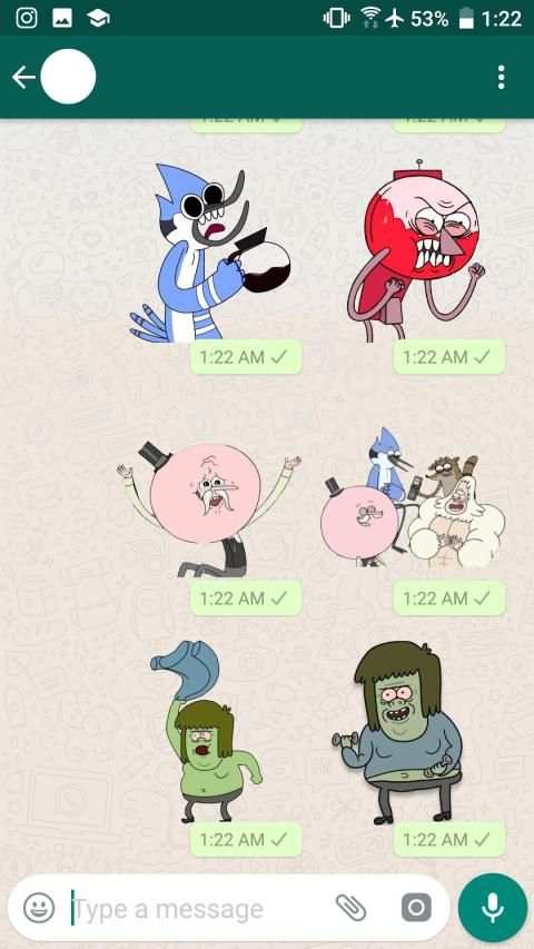 Regular Show Stickers for WhatsApp screenshot 1