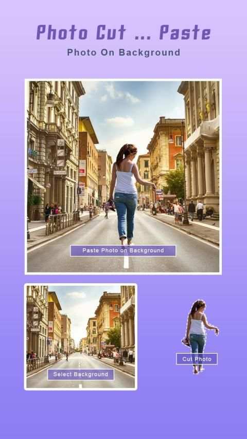 Cut Paste Photo : Photo Background Editor स्क्रीनशॉट 2