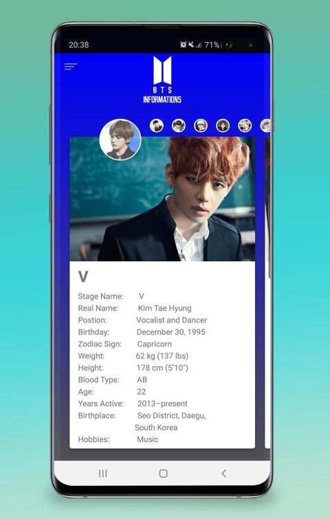 BTS Profile - Bangtan Boys Informations 2019 स्क्रीनशॉट 5