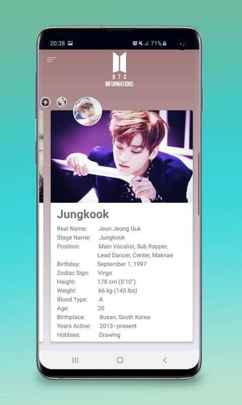 BTS Profile - Bangtan Boys Informations 2019 screenshot 2
