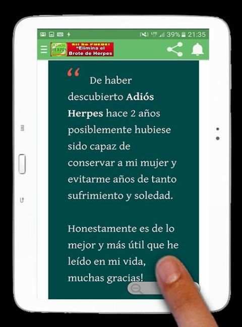 Cómo Curar el Herpes con "Adiós Herpes" screenshot 2