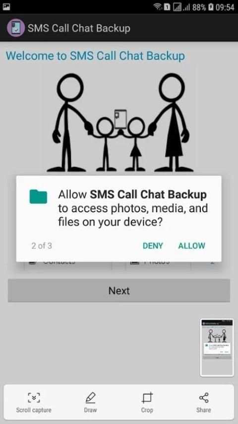 SMS Call Chat Backup screenshot 2
