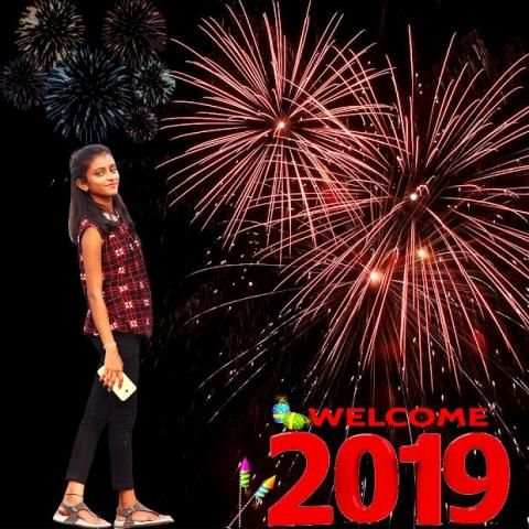 Welcome 2019 New Year Photo Frame Editor Studio स्क्रीनशॉट 1