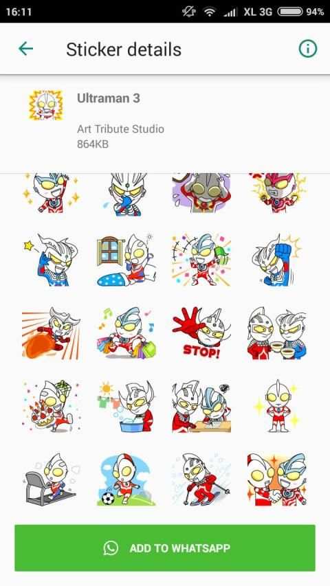 Sticker WhatsApp Ultraman screenshot 3