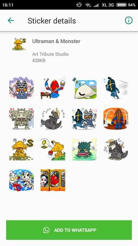 Sticker WhatsApp Ultraman screenshot 2