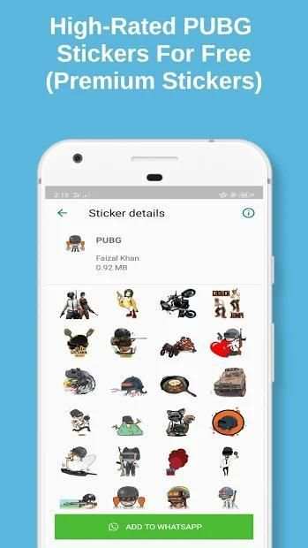 PUBG Stickers For Whatsapp: PUBG WaStickerApps स्क्रीनशॉट 1