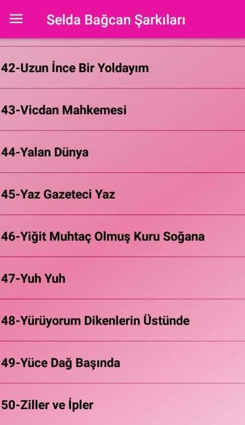 Selda Bağ-can Şarkıları (İnternetsiz 50 Şarkı) screenshot 1