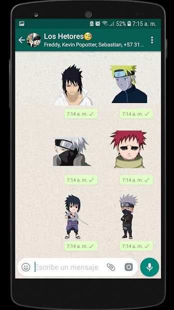 Naruto Stickers para Whatsapp screenshot 2