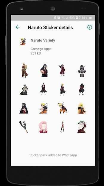 Naruto Stickers para Whatsapp screenshot 1