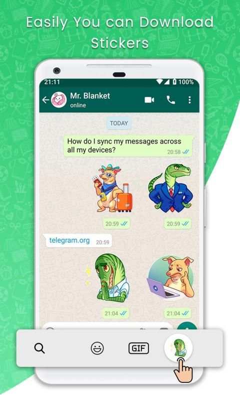 STICKERS FOR WHATSAPP - WAStickerApps स्क्रीनशॉट 2
