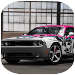 Car Driving Dodge Racing Challenger Simulator आइकन