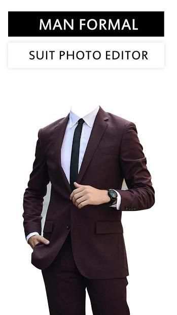 Men Formal Photo Suit Editor 2 تصوير الشاشة