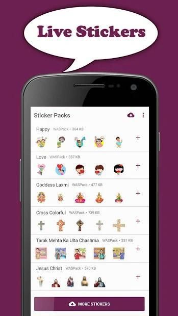 WASticker Apps Live Sticker स्क्रीनशॉट 1