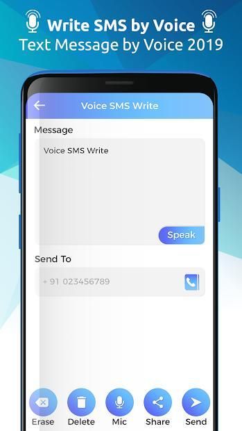 Write SMS by Voice - Text Message by Voice 2019 स्क्रीनशॉट 2