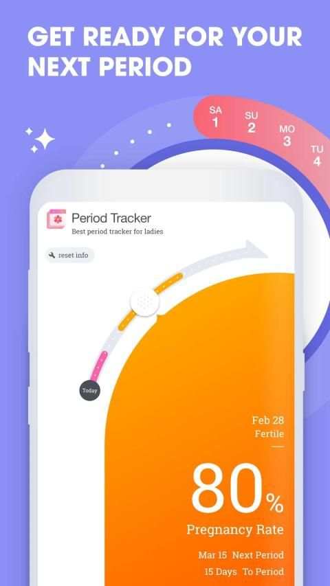 Period Tracker Calendar And Pregnancy Calculator 4 تصوير الشاشة