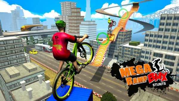 Mega Ramp BMX Racing Impossible Stunts screenshot 2
