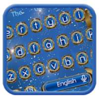 Keyboard Biru dan Emas