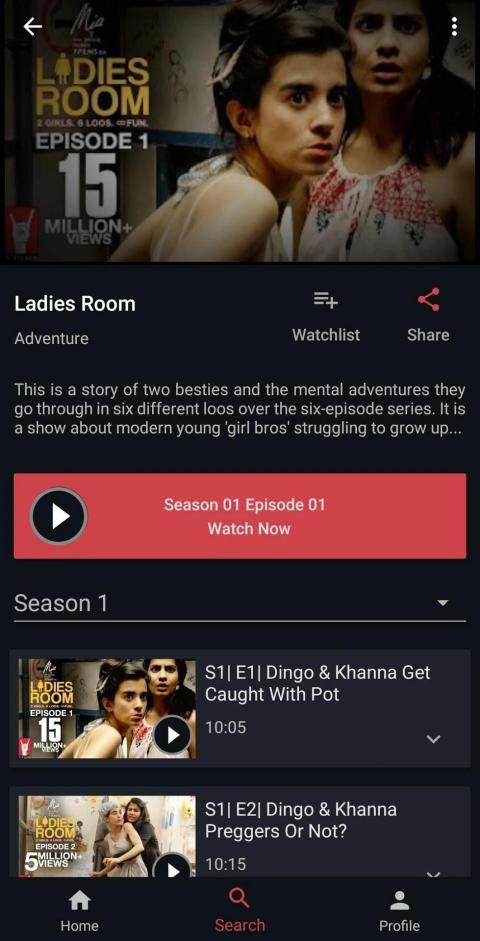 Bingr : Binge Web Series screenshot 3