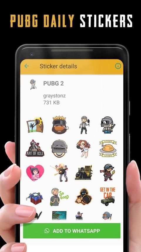 Pubg Whatsapp Stickers 2019 screenshot 2