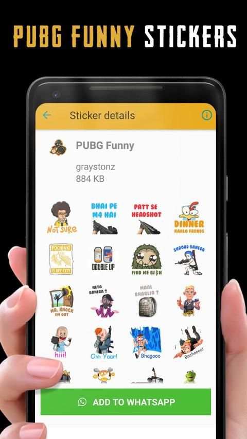 Pubg Whatsapp Stickers 2019 screenshot 1