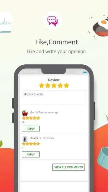 Cookwik App, Recipes in Malayalam, English screenshot 1