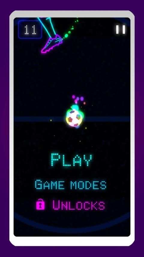 Neon Flick Soccer - Free Kick Game screenshot 5