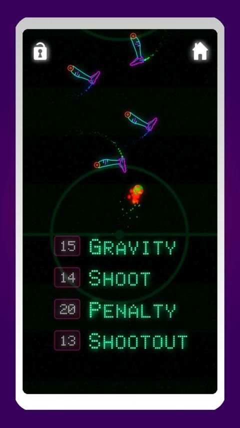 Neon Flick Soccer - Free Kick Game स्क्रीनशॉट 2
