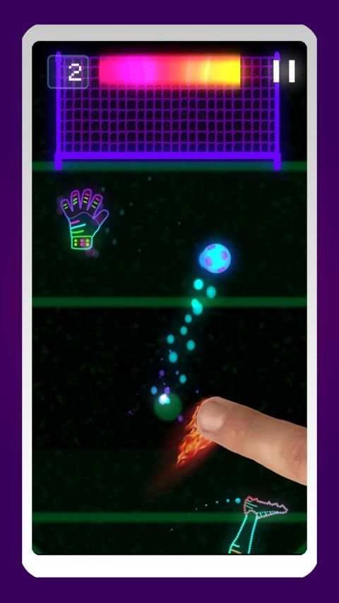 Neon Flick Soccer - Free Kick Game screenshot 7
