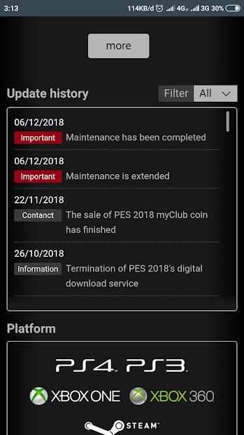 PES 2019 INFO screenshot 1