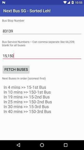 Next Bus SG - Sorted Leh! screenshot 2