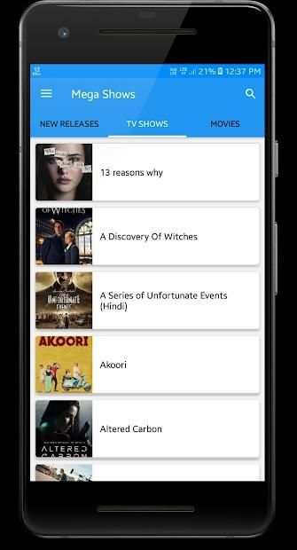 Mega Shows screenshot 1