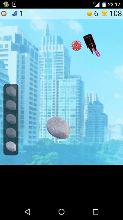 stone bottle shoot game screenshot 3