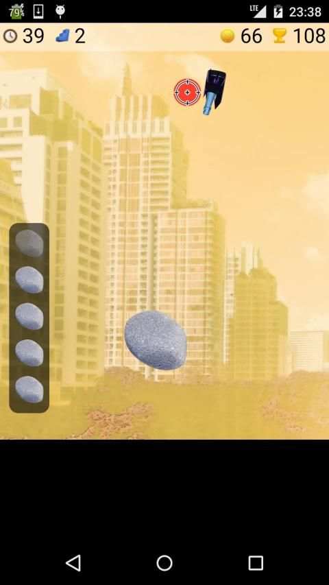 stone bottle shoot game screenshot 2