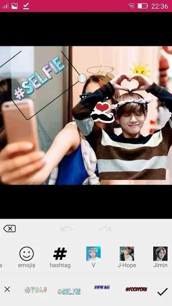 BTS SELFİE CAMERA - BTS SELFİE CAM- BTS PHOTOS screenshot 2
