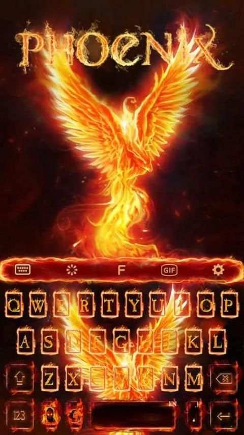 Flame Phoenix Keyboard Theme for Android screenshot 5
