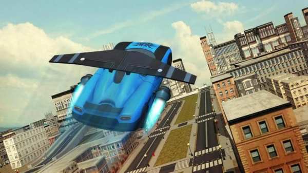 Free Flying Racing Car Driving screenshot 21