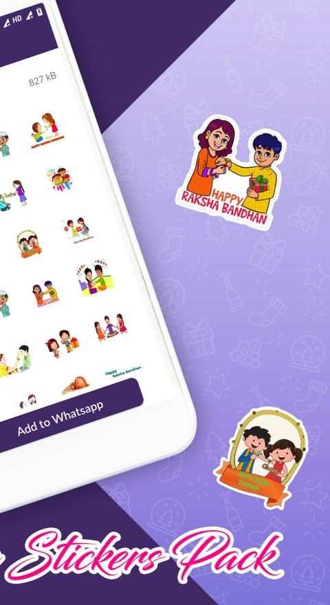 Festival Sticker (WASticker Apps) - Holi Sticker स्क्रीनशॉट 3