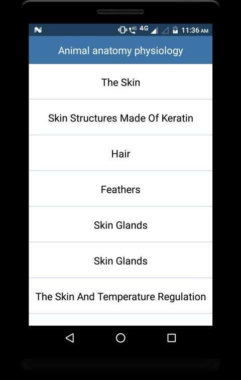 Animal anatomy physiology screenshot 2