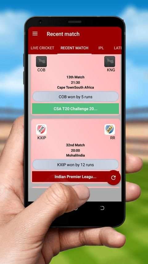 Cricket Scoreboard स्क्रीनशॉट 3