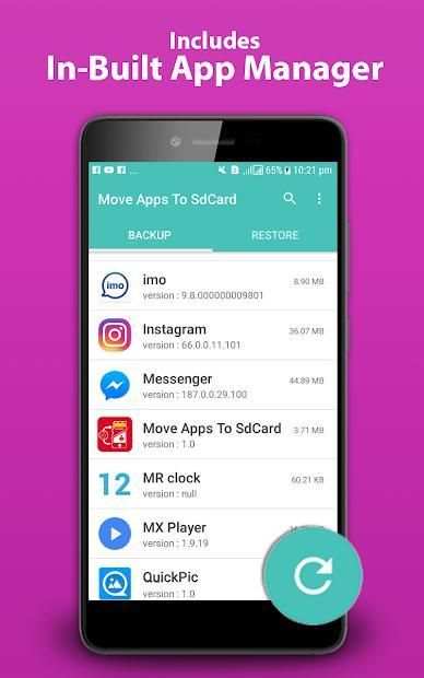Move App Phone To SD Card स्क्रीनशॉट 1