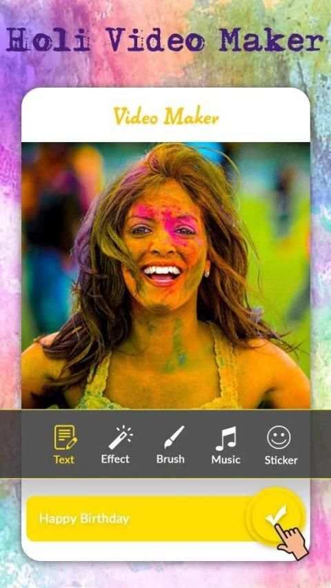 Holi HD Video Maker (2019) screenshot 6