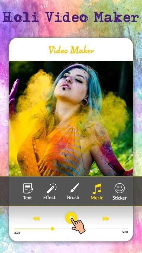 Holi HD Video Maker (2019) screenshot 5