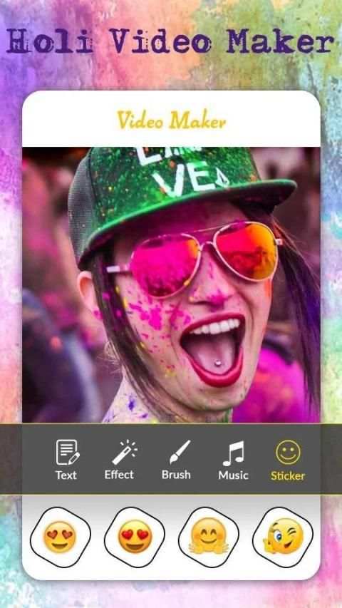 Holi HD Video Maker (2019) screenshot 4