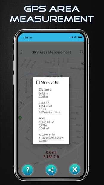 GPS Area Calculator & Distance Measurement screenshot 1