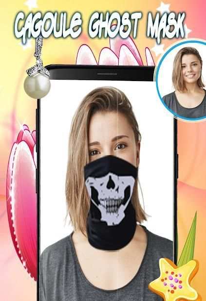 Cagoule Ghost Mask Photo Editor screenshot 1