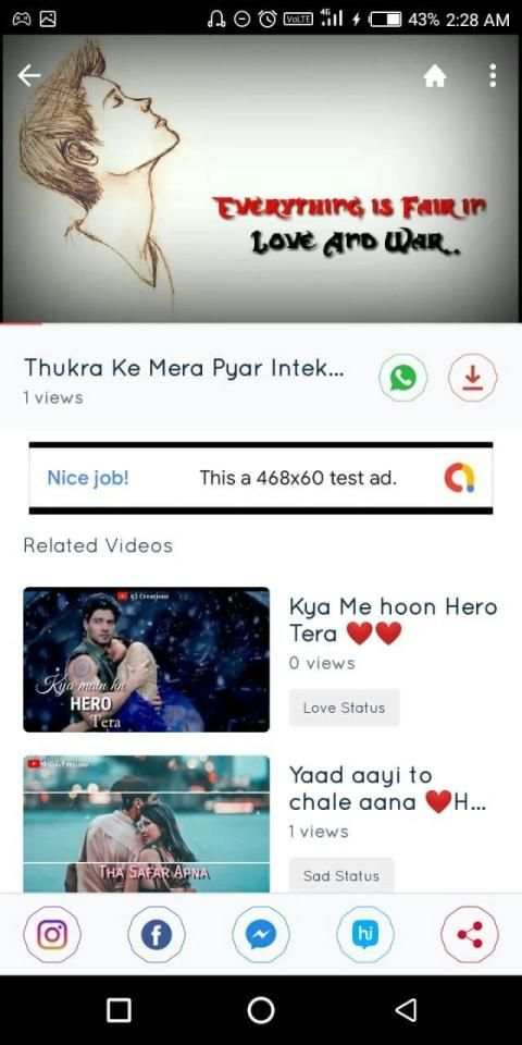 Kitkat Status स्क्रीनशॉट 1